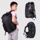 Bag Rain Dust Cover 45L-55L Protable Waterproof Anti-tear Dustproof Anti-UV Backpack Camping Hiking